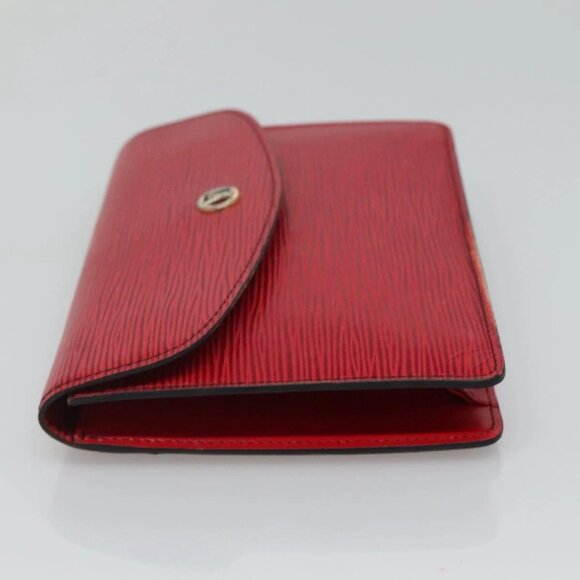 LOUIS VUITTON Epi Montagne 20 Clutch Bag Red LV - Picture 4 of 16